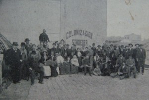 18 de marzo de 1901. Familias valdenses dirigiéndose a Colonia Iris
