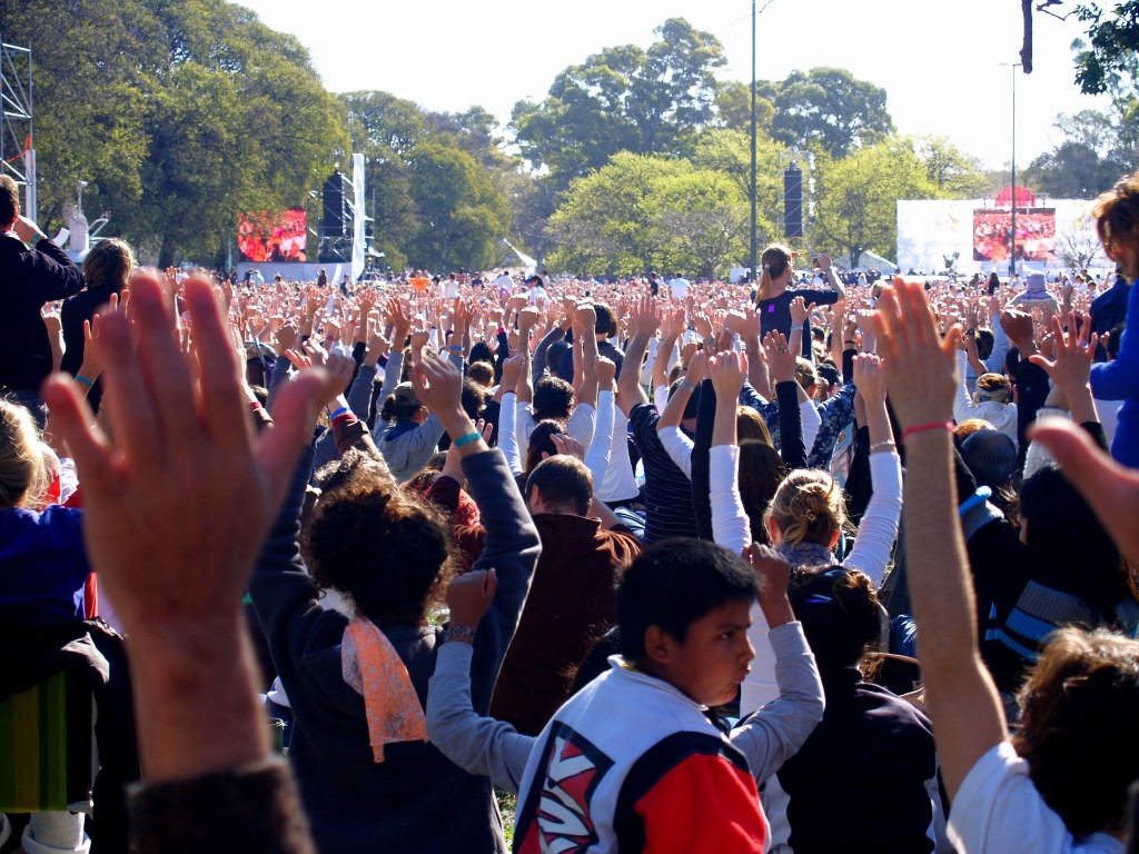 Meditación masiva en Buenos Aires