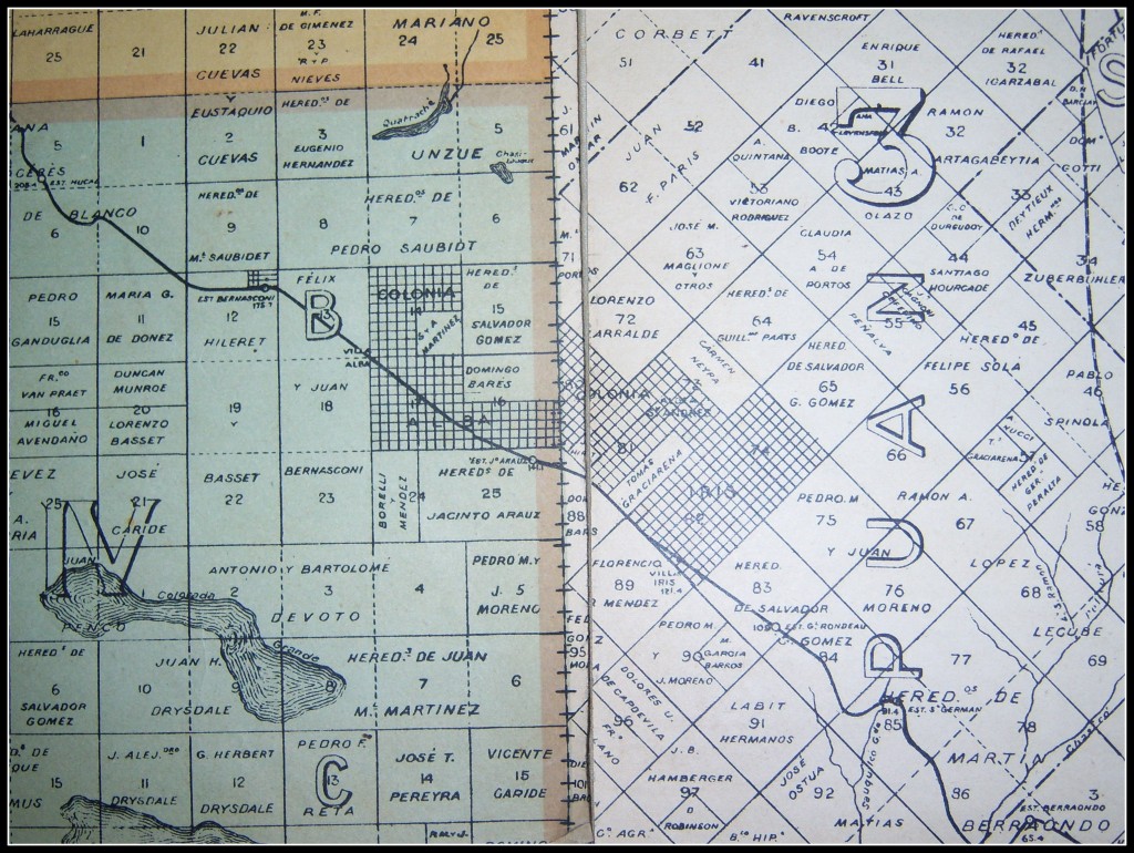 Mapa de Colonia Iris (1902)